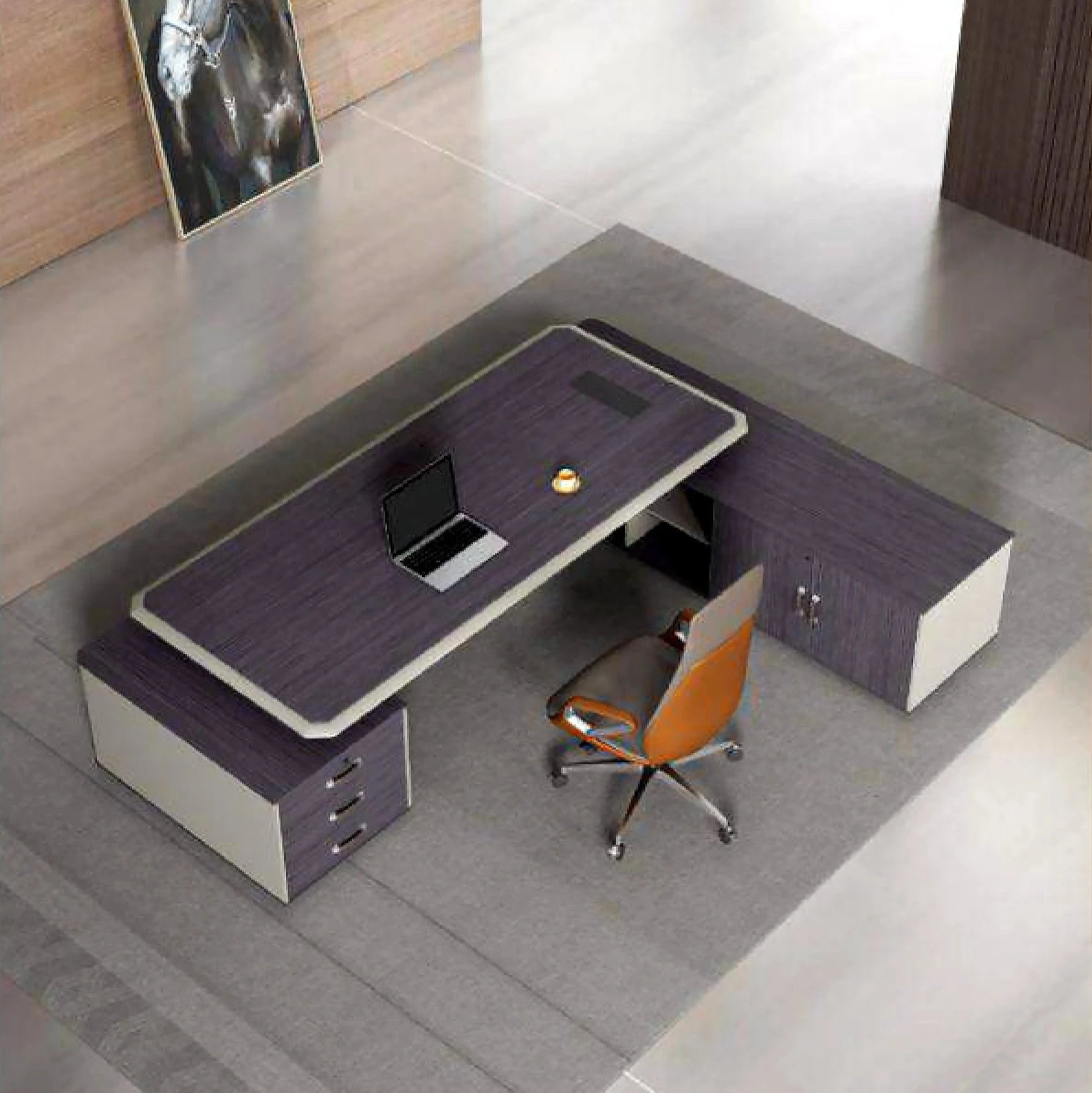 Drew · Modern L-Shaped Executive Desk