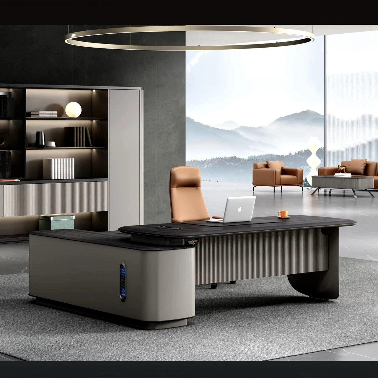 Dulce · Modern L-Shaped Executive Desk