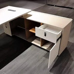 East · Modern L-Shaped Executive Desk