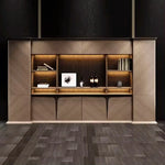 Edward · Office Shelves w/ Integrated Lighting & Storage