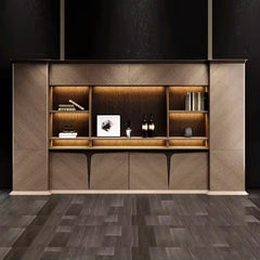 Edward · Office Shelves w/ Integrated Lighting & Storage