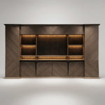 Brandy · Office Shelves w/ Integrated Lighting & Storage