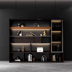 Elizabeth · Office Shelves w/ Integrated Lighting & Closet Storage