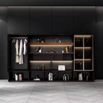 Elizabeth · Office Shelves w/ Integrated Lighting & Closet Storage