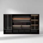 Fulton · Office Shelves w/ Integrated Lighting & Closet Storage