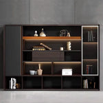 Elizabeth · Office Shelves w/ Integrated Lighting & Closet Storage