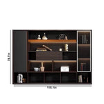 Elizabeth · Office Shelves w/ Integrated Lighting & Closet Storage