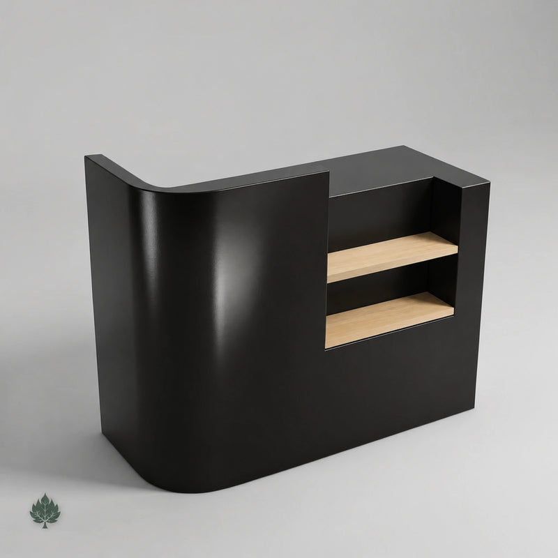 Elyria · Front Greeter Station — Glossy Black