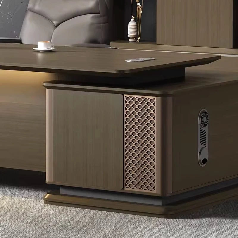 Emilio · Modern L-Shaped Executive Desk