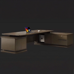 Emilio · Modern L-Shaped Executive Desk