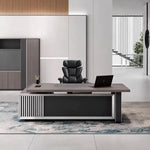 Engel desk with slat detail in a white gallery office