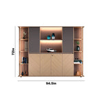Ernesto · Office Shelves w/ Lighting & Cabinets