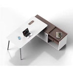 Escritorio ejecutivo en forma de L Etta de 73