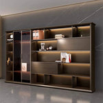Fred · Office Library Wall Shelves w/ Integrated Lighting