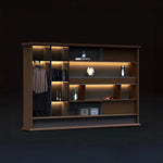 Fred · Office Library Wall Shelves w/ Integrated Lighting