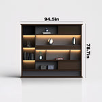 Fred · Office Library Wall Shelves w/ Integrated Lighting