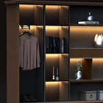 Fred · Office Library Wall Shelves w/ Integrated Lighting