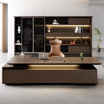 Fred · Office Library Wall Shelves w/ Integrated Lighting