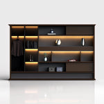 Fred · Office Library Wall Shelves w/ Integrated Lighting