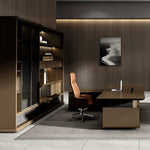 Fred · Office Library Wall Shelves w/ Integrated Lighting