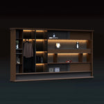 Fred · Office Library Wall Shelves w/ Integrated Lighting