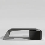 Gödel · Executive Desk — Glossy Black