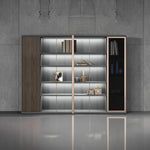 Hannah · Office Library Shelves w/ Lighting, Wardrobe & Storage