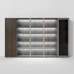 Keats · Office Library Shelves w/ Lighting, Suit Closet & Storage