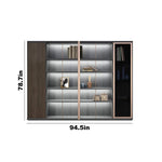 Hannah · Office Library Shelves w/ Lighting, Wardrobe & Storage
