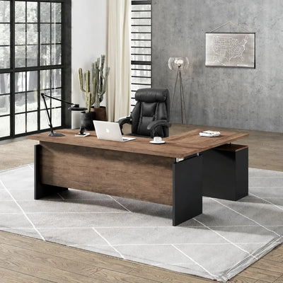 Harwood · Small L-Shaped Executive Desk