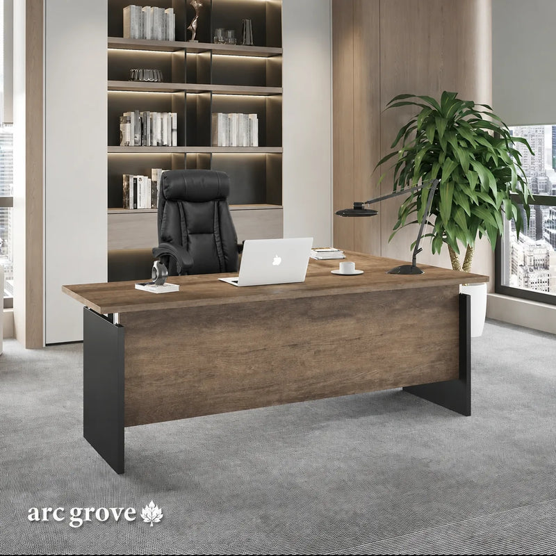 Harwood · Small L-Shaped Executive Desk