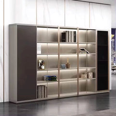 Heather · Office Shelves w/ Lighting & Wardrobe Storage