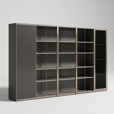 Heather · Office Shelves w/ Lighting & Wardrobe Storage