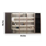 Heather · Office Shelves w/ Lighting & Wardrobe Storage