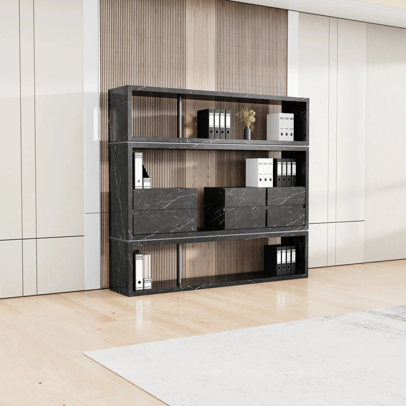 Hennessy · 79″W Open Display Office Shelves
