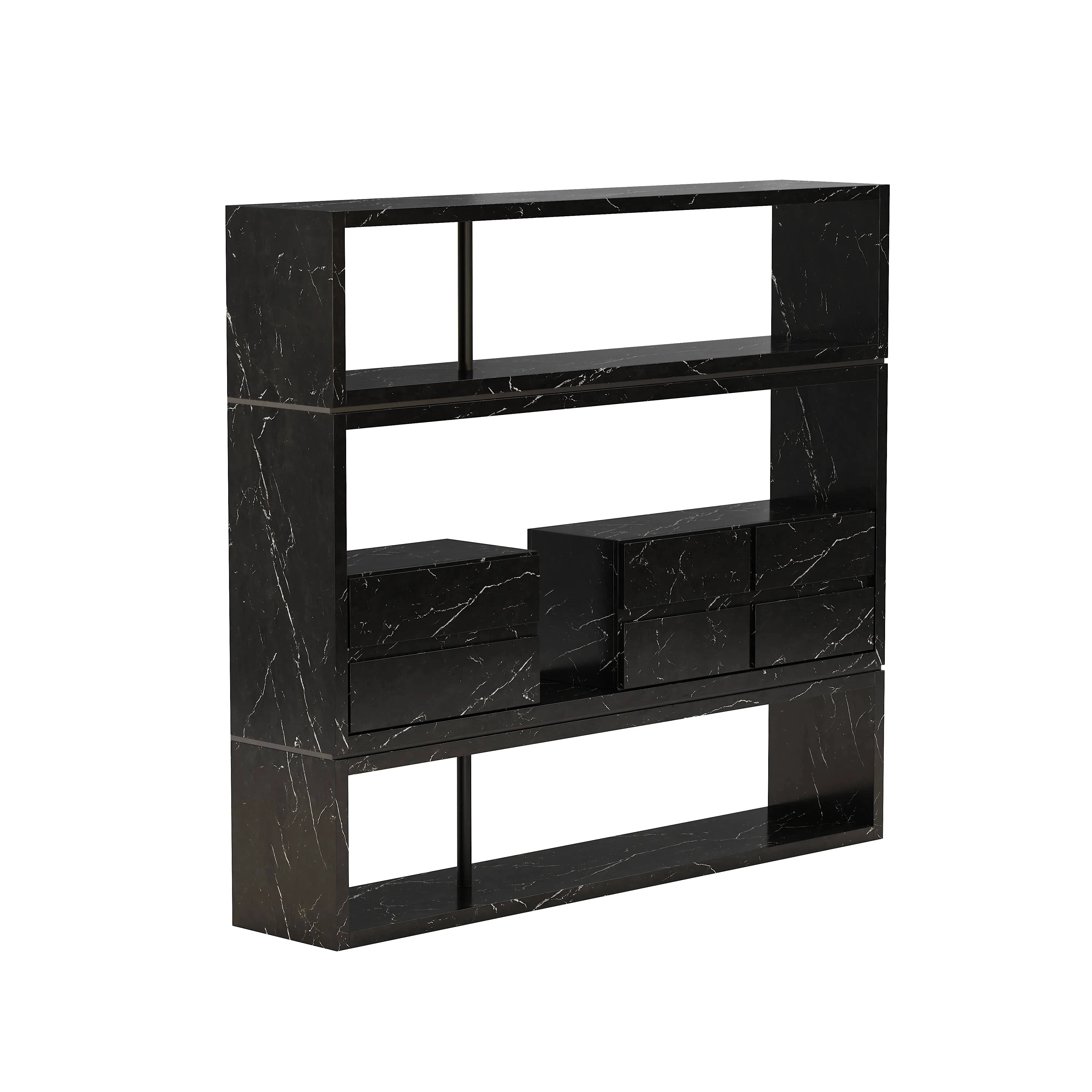 Hennessy · 79″W Open Display Office Shelves