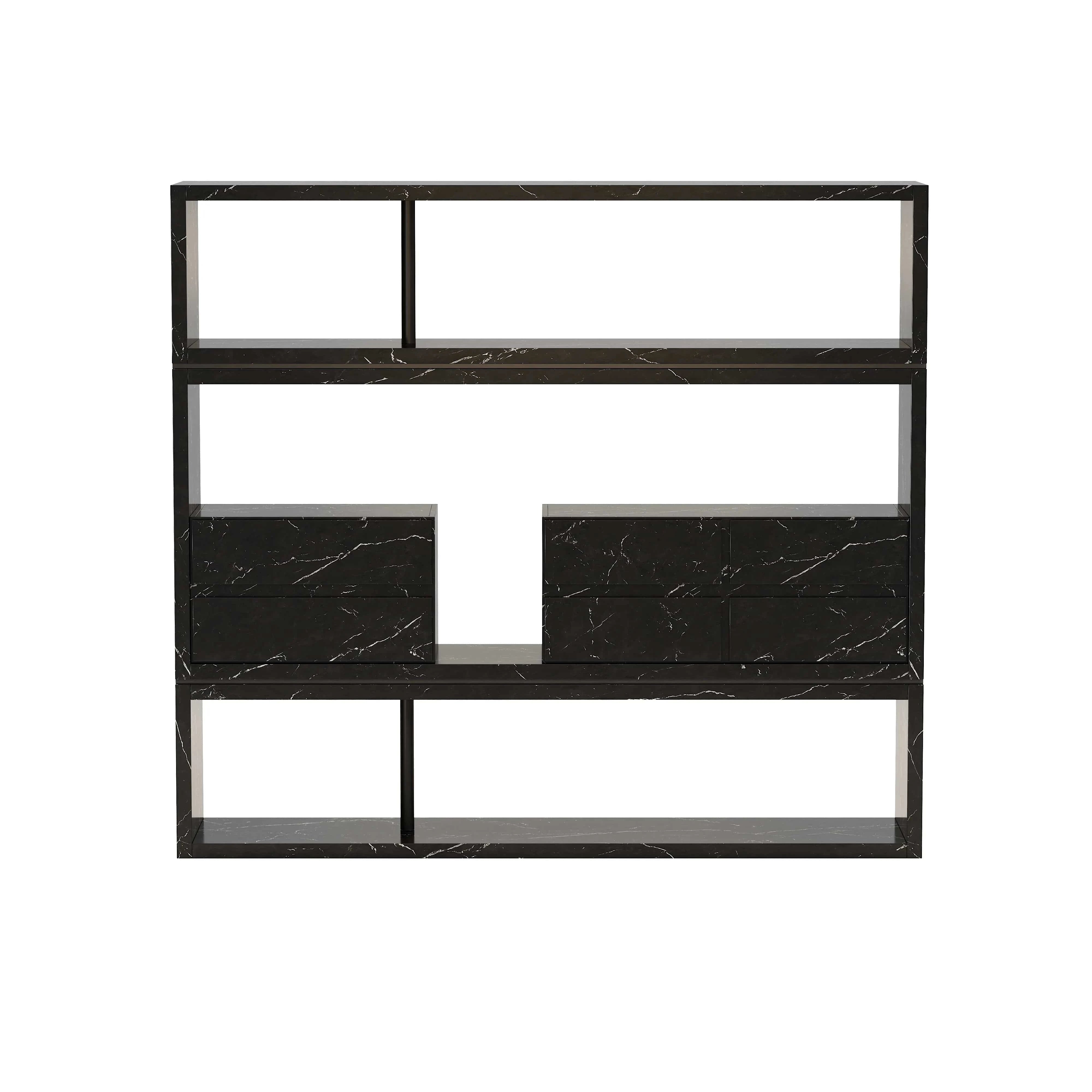 Hennessy · 79″W Open Display Office Shelves