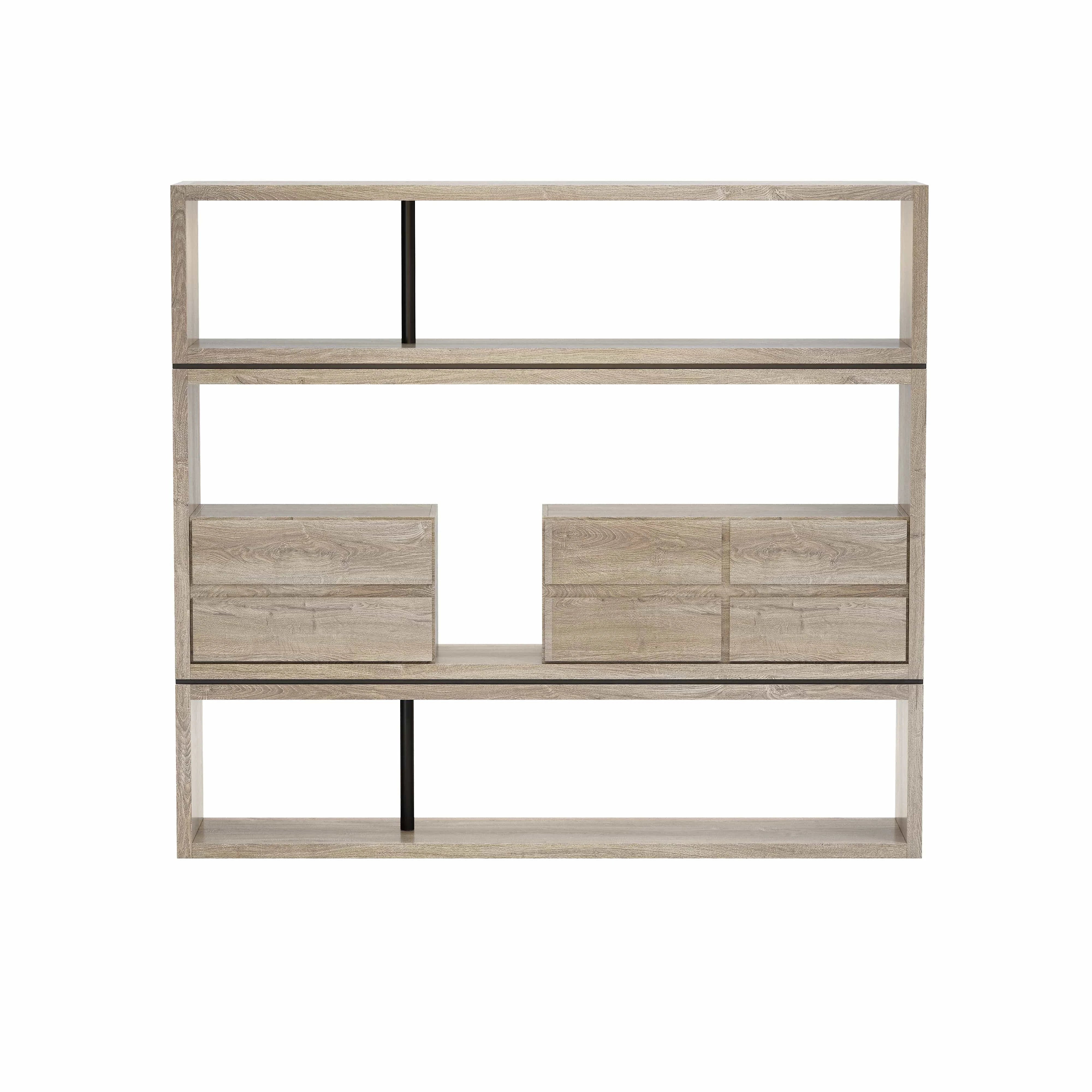 Hennessy · 79″W Open Display Office Shelves