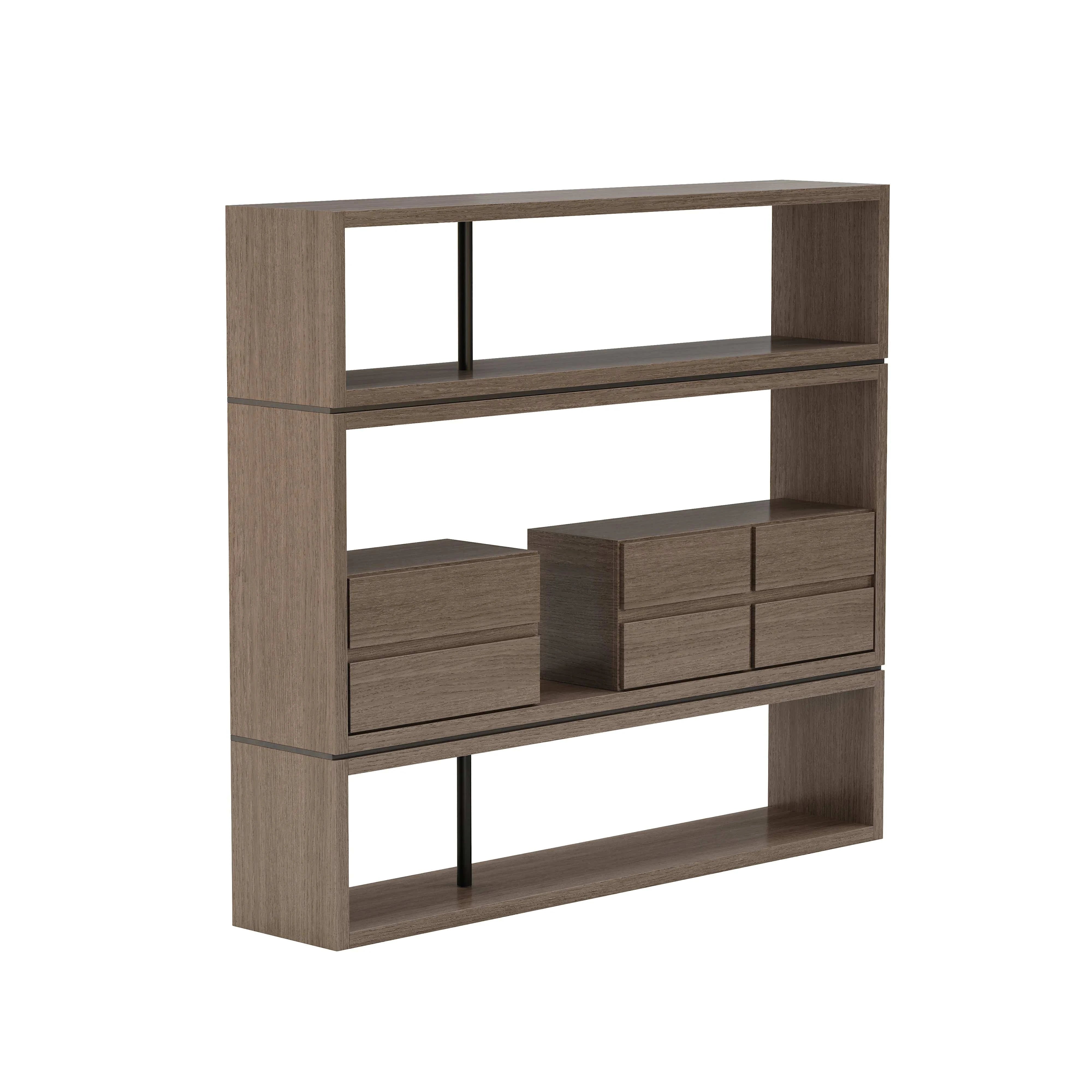 Hennessy · 79″W Open Display Office Shelves