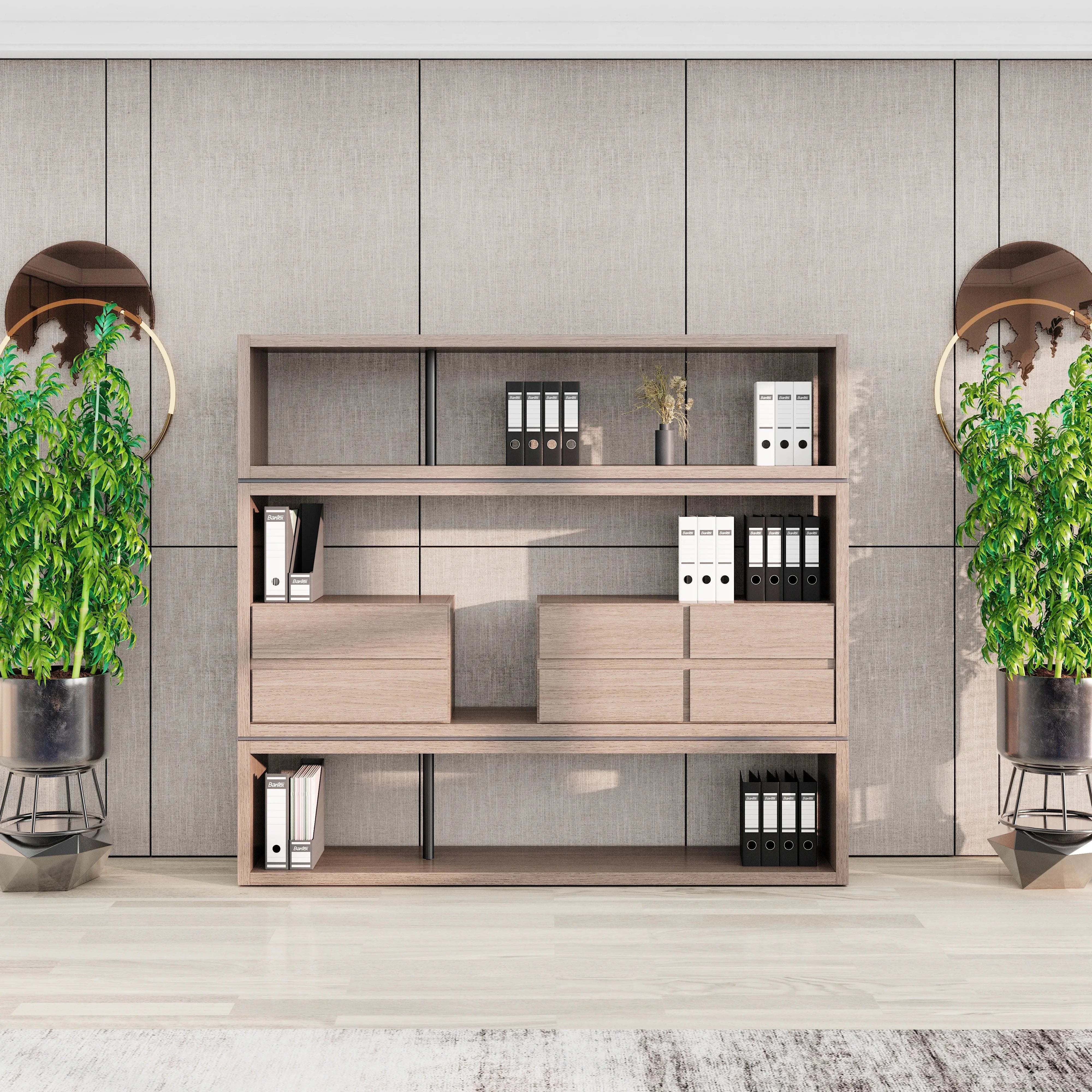Hennessy · 79″W Open Display Office Shelves