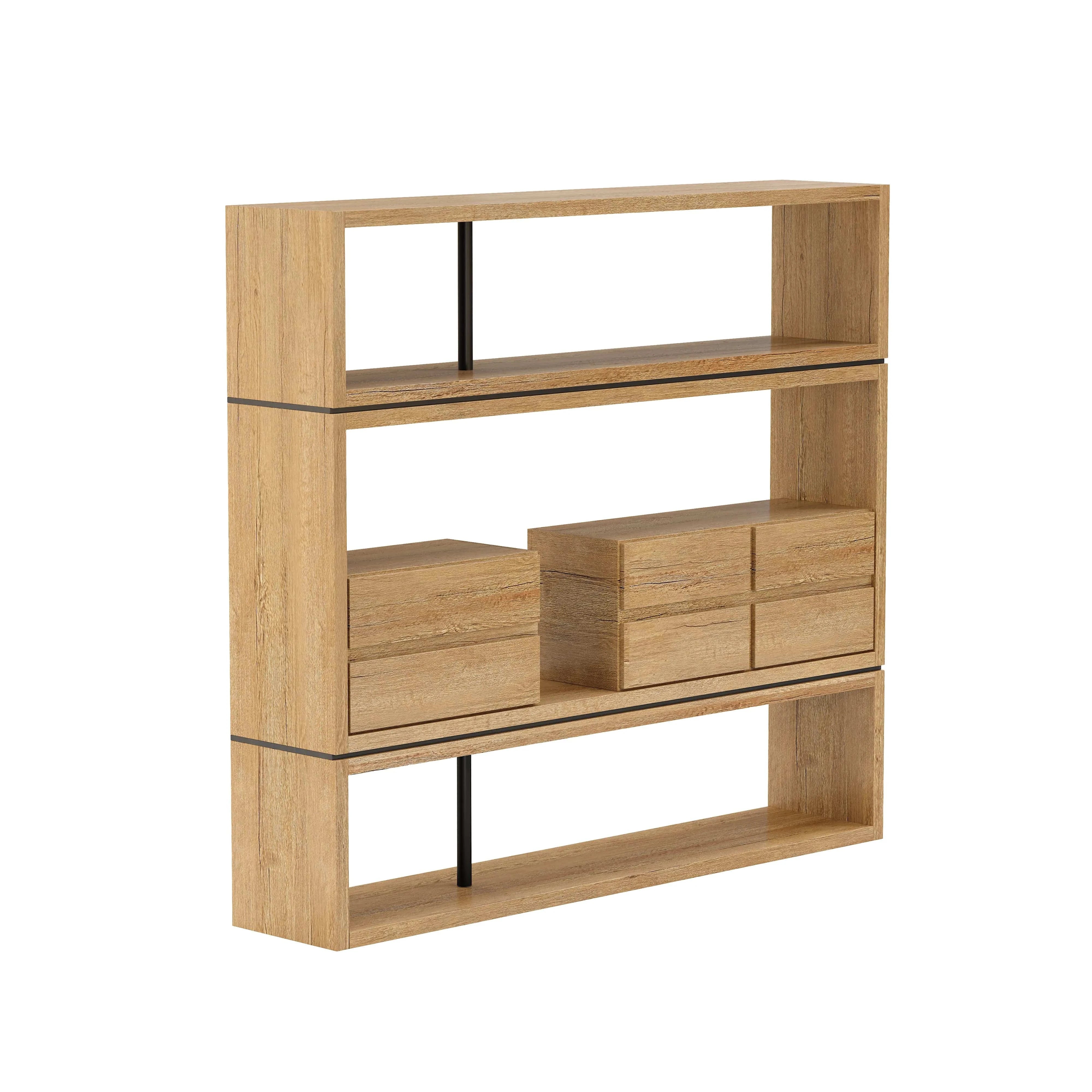 Hennessy · 79″W Open Display Office Shelves