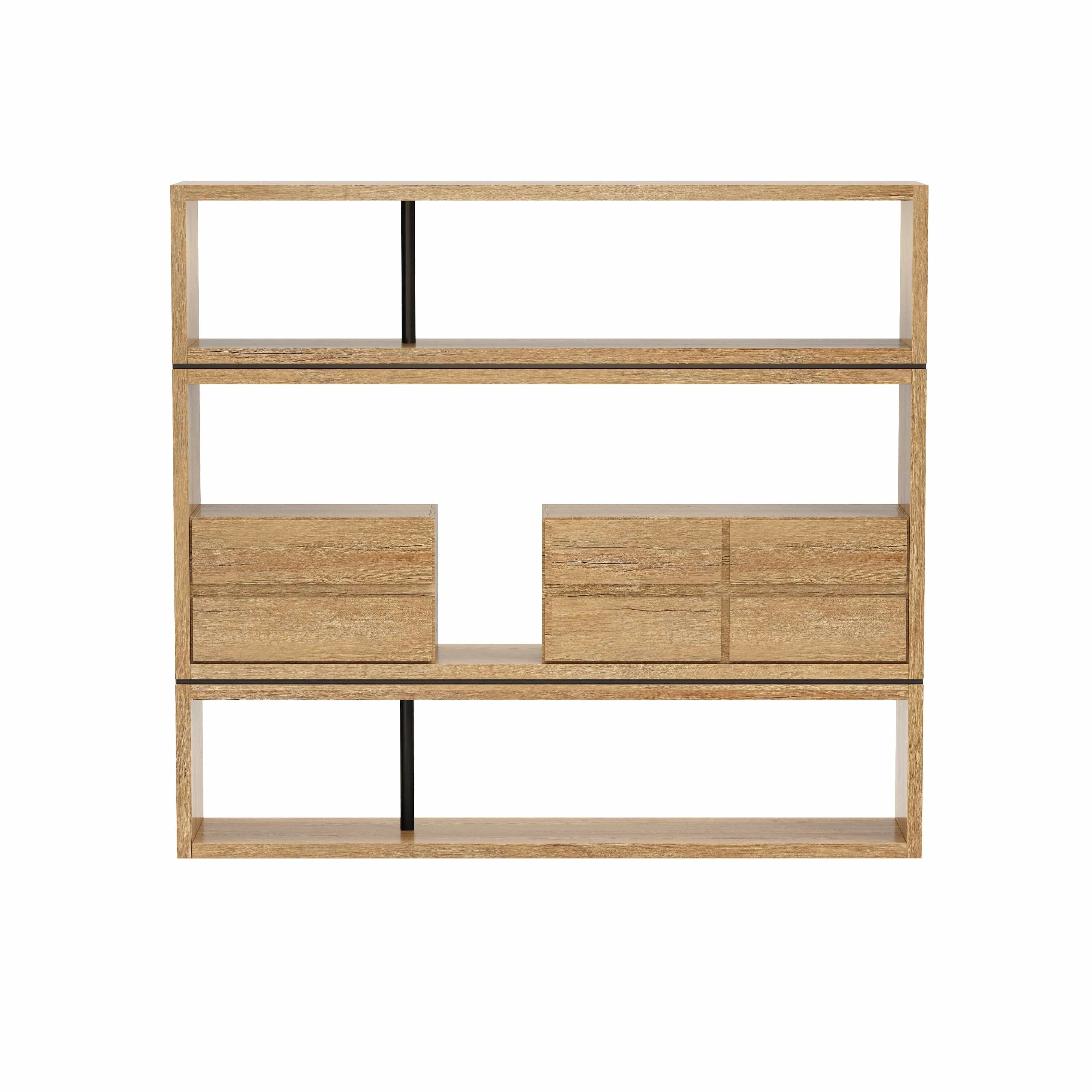 Hennessy · 79″W Open Display Office Shelves