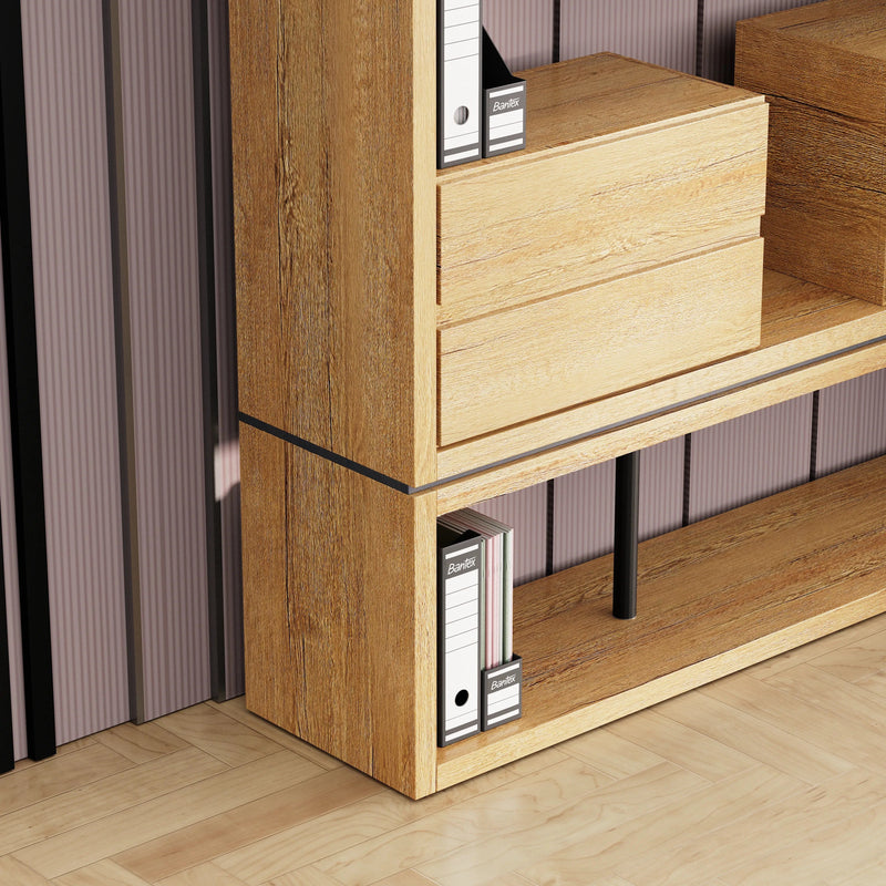 Hennessy · 79″W Open Display Office Shelves