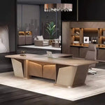 Cognac · Executive Desk w/ Mobile Storage