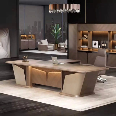 Henry · Executive Desk w/ Mobile Storage