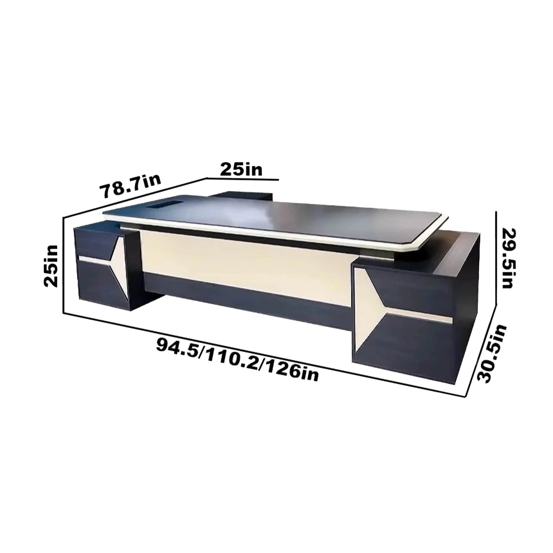 Hudson · Modern L-Shaped Executive Desk