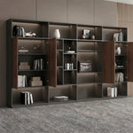 August · Office Shelves w/ Integrated Lighting & Storage