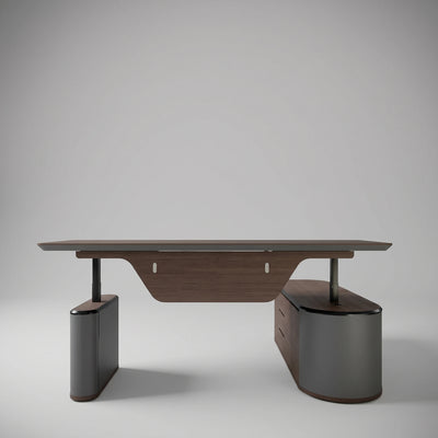 Sawyer · L-Shaped Executive Standing Desk, Adjustable Height