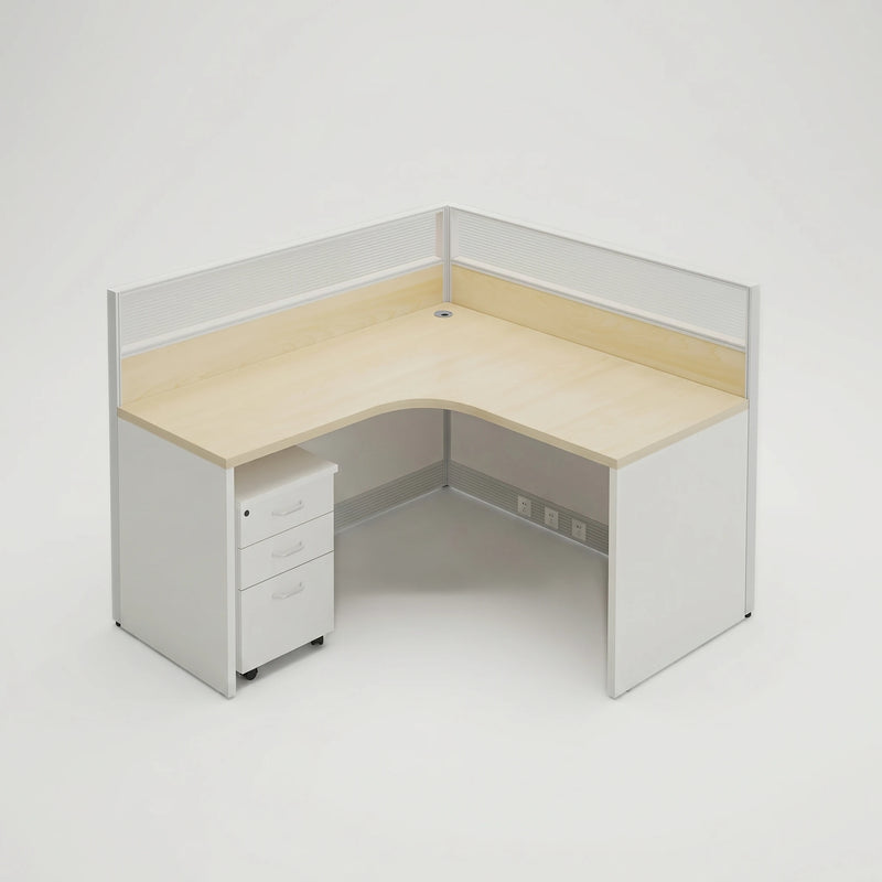 Adler · L-Shaped Cubicle Workstation