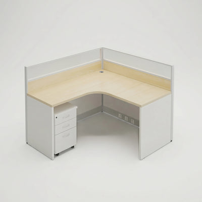 Adler · L-Shaped Cubicle Workstation